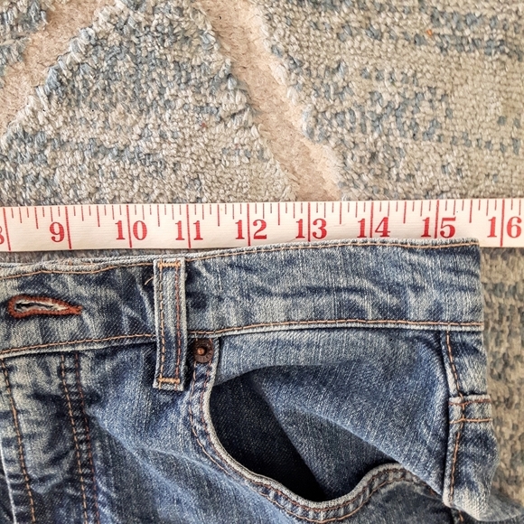 Lois High Rise Mom Relaxed Jeans Medium Wash Stretch Size 29 - Picture 11 of 15